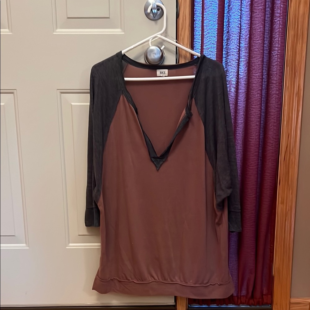 BKE Three Quarter Sleeve Shirt